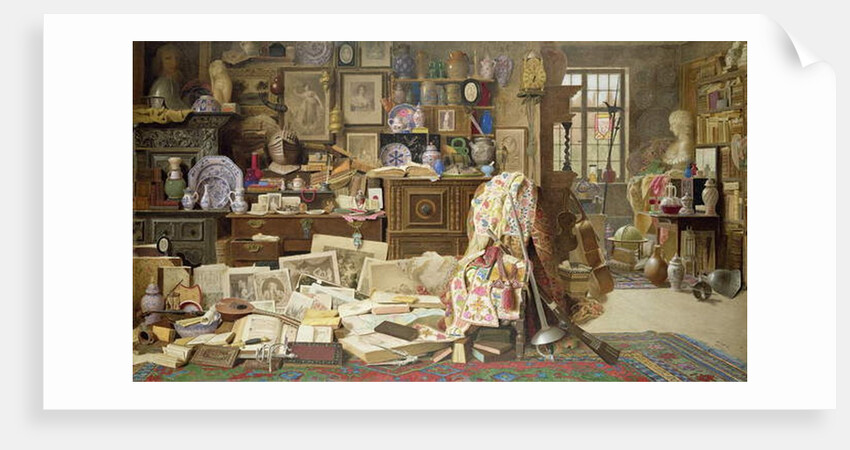 Armour, Prints, Pictures, Pipes, China Old Rickety Tables, and Chairs Broken Back'd, 1882 by Benjamin Walter Spiers