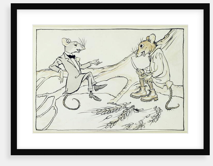 The Town Mouse and the Country Mouse by Arthur Rackham