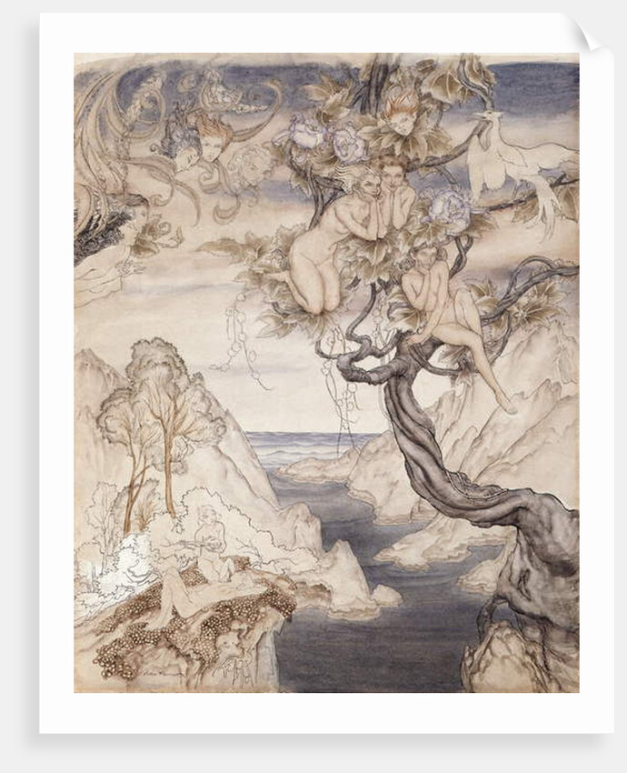 A Fairy Song, drawn for Act II, scene ii by Arthur Rackham