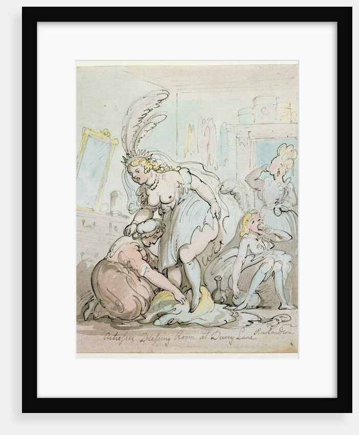 Actresses' Dressing Room at Drury Lane by Thomas Rowlandson
