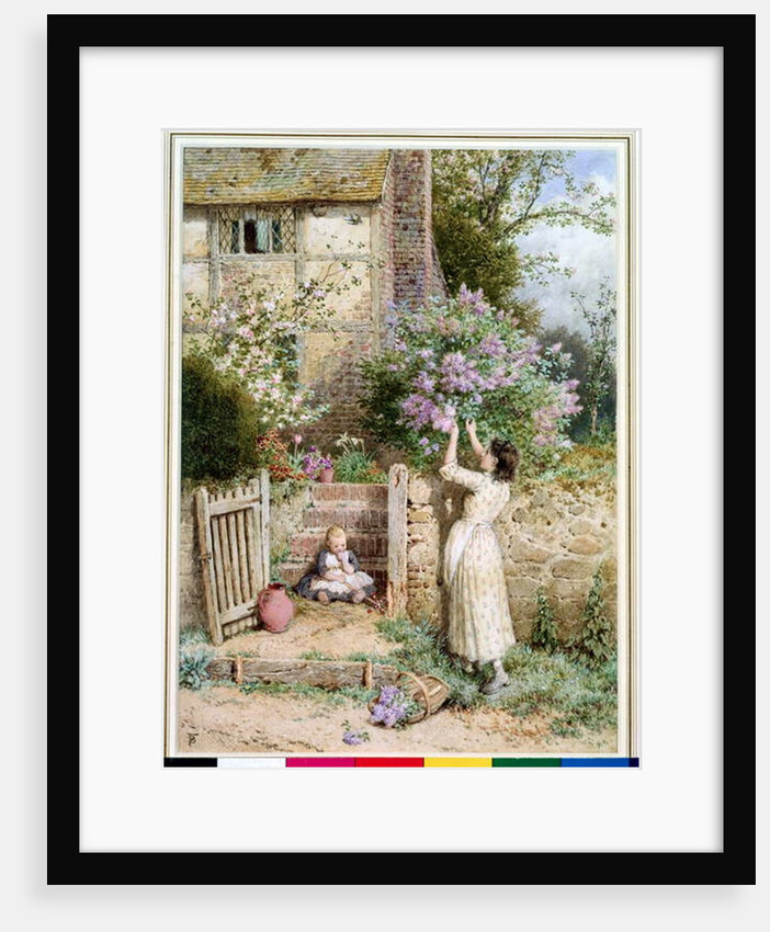The Lilac Cottage by Myles Birket Foster