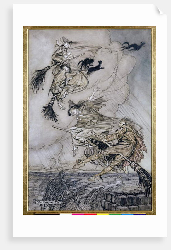 Hey! Up the Chimney Lass! Hey After you! by Arthur Rackham
