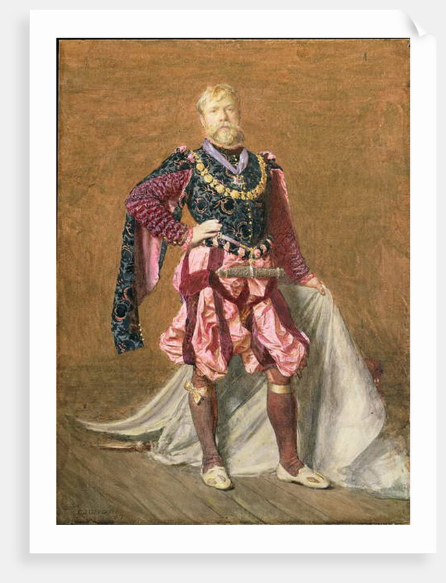 Self portrait of the artist in Elizabethan dress, 1887 by Edward John Gregory