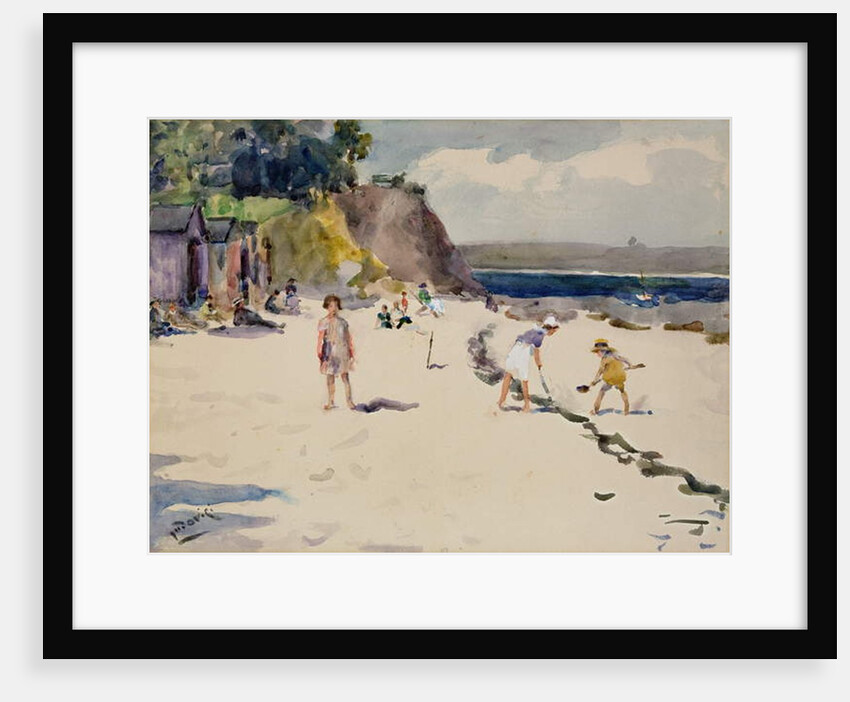 Begmeil Beach, Brittany by Albert Jnr. Ludovici