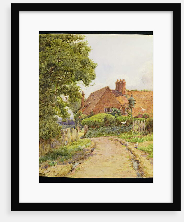 A Hampshire Farmhouse near Steep by Ernest Arthur Rowe