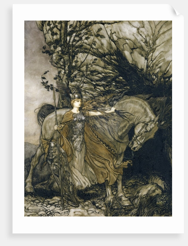 Brunnhilde, 1910 by Arthur Rackham