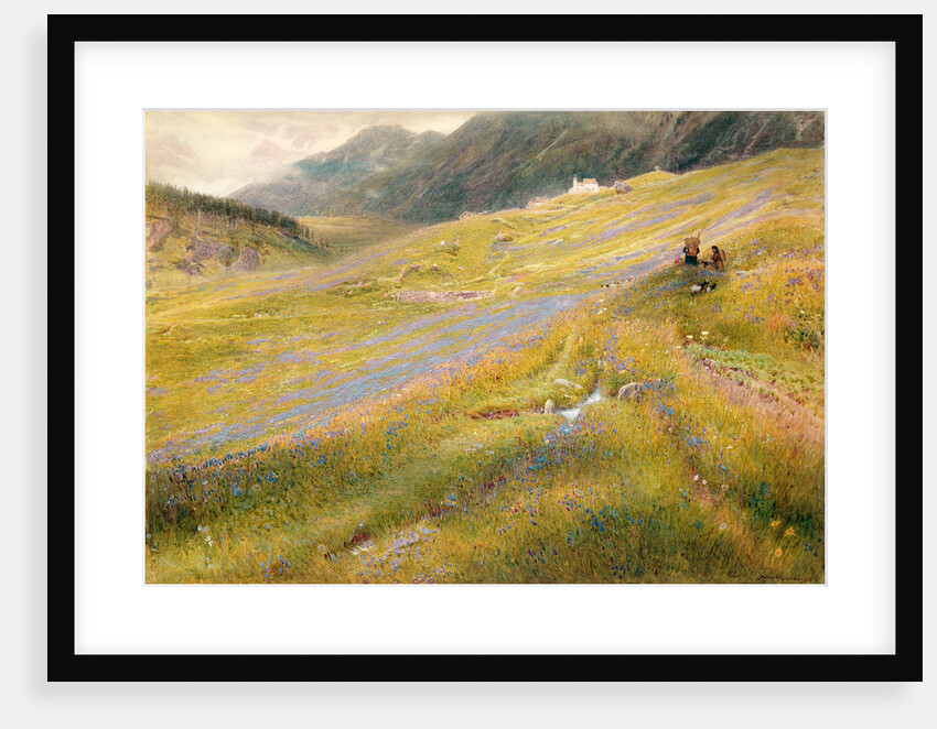 The Alpine Summer, 1874 by Albert Goodwin