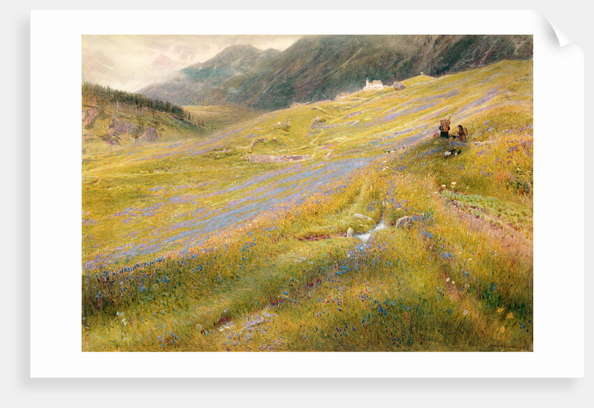 The Alpine Summer, 1874 by Albert Goodwin