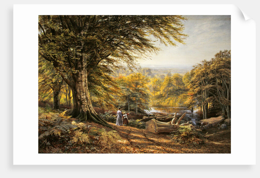 The charcoal burners near Weybridge, Surrey, 1870 by Edmund George Warren