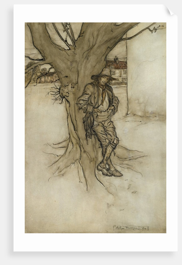 Rip's son, 'a precise counterpart of himself, as he went up the mountain', 1904 by Arthur Rackham