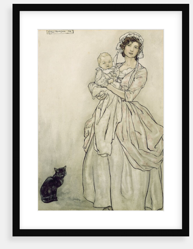 Rip's daughter and grandchild, 1904 by Arthur Rackham
