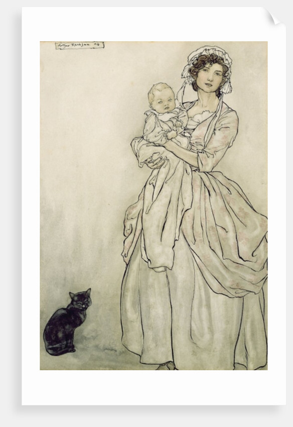 Rip's daughter and grandchild, 1904 by Arthur Rackham