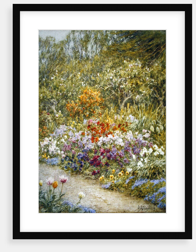 In the kitchen garden, Farringford by Helen Allingham