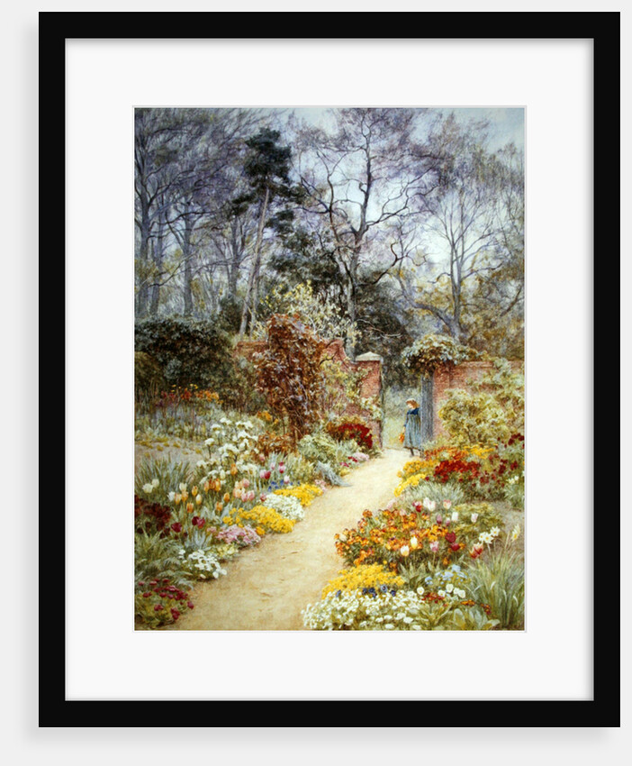 Walled garden in springtime by Helen Allingham