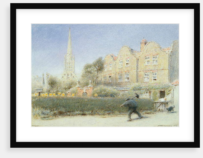 Norwich and the Chimney Sweep, 1923 by Albert Goodwin