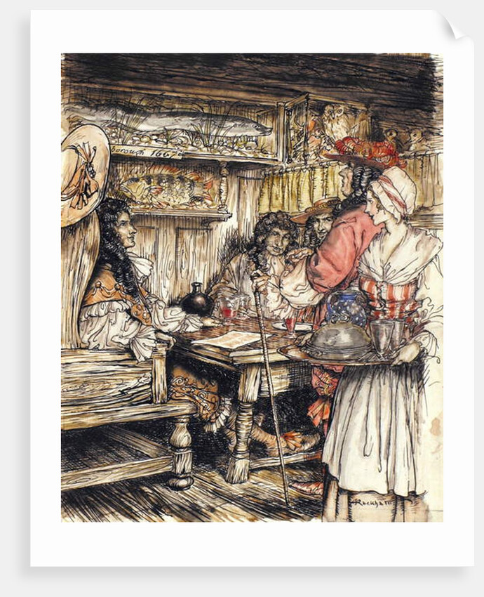 Go and see at one of the coffee houses in King Street in Westminster by Arthur Rackham