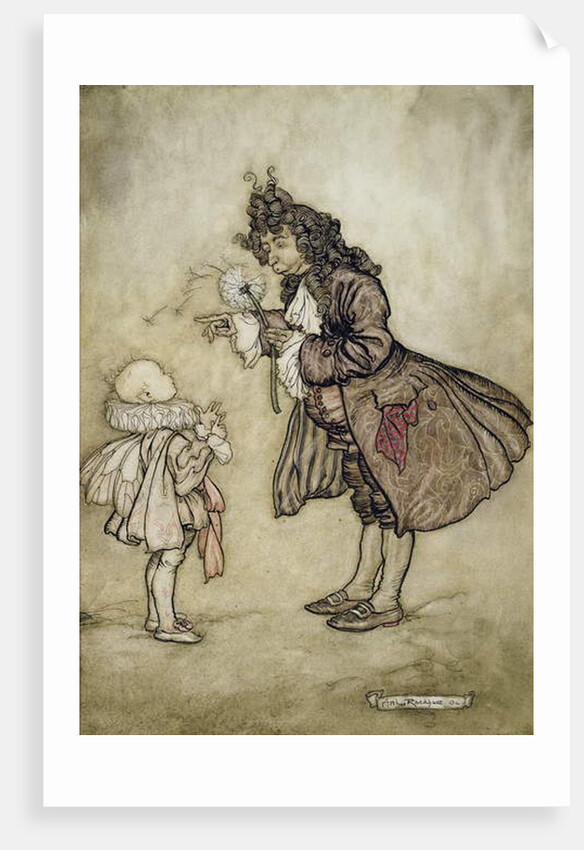 When Her Majesty Wants to Know the Time by Arthur Rackham