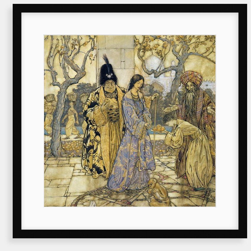 They Harvested for Ahmed's Princely Hand, 1917 by Arthur Rackham