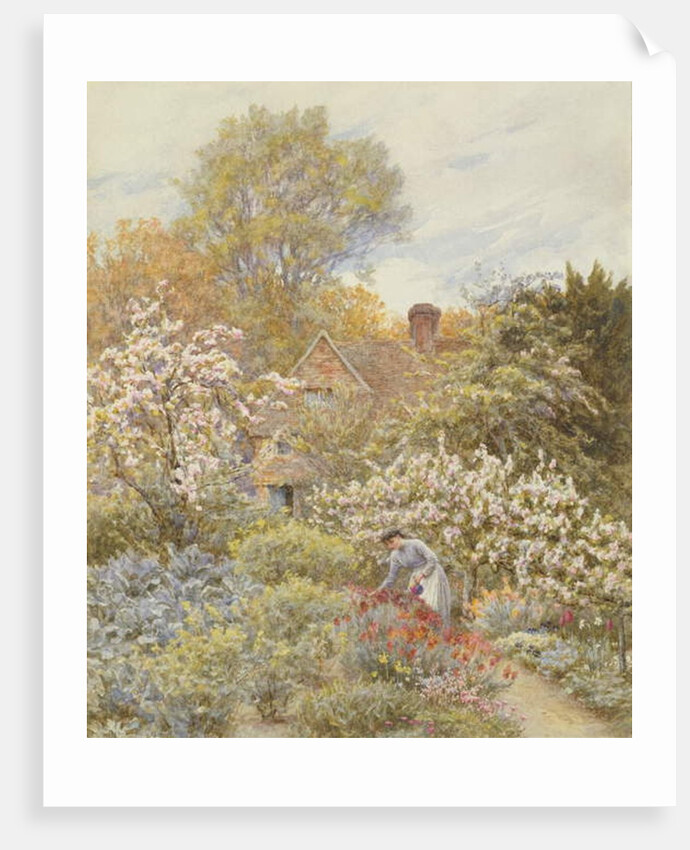 A Garden in Spring by Helen Allingham