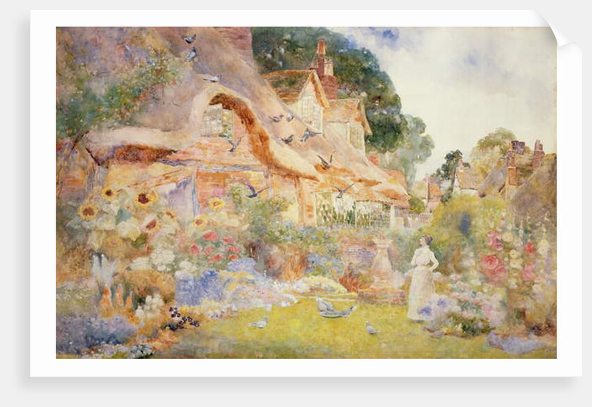 Watching the Doves, 1905 by David Woodlock