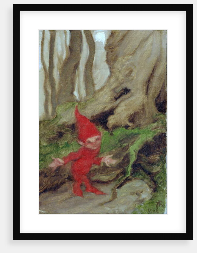 A Gnome by Tree Roots, 1928 by Arthur Rackham