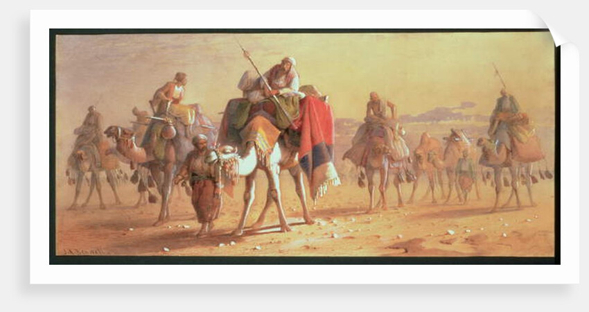 An Arab Caravan by Joseph-Austin Benwell