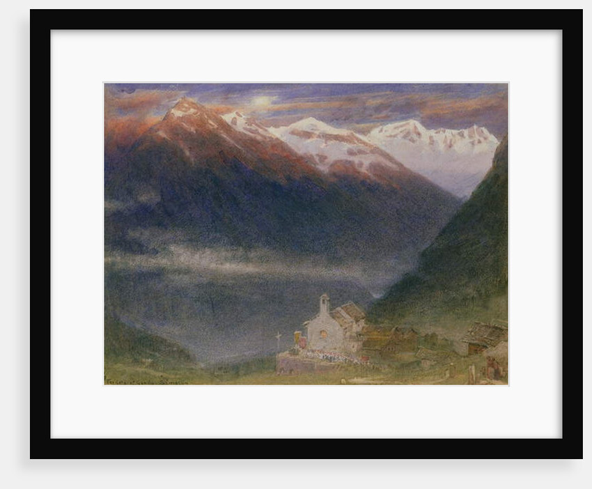 The Gorge of Gondo, Simplon by Albert Goodwin