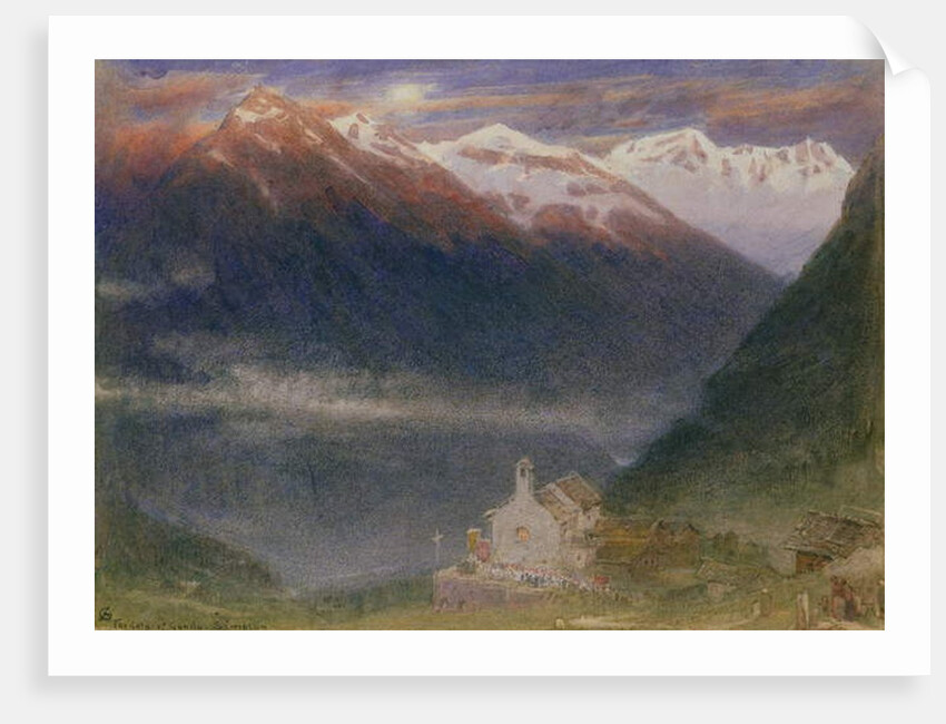 The Gorge of Gondo, Simplon by Albert Goodwin