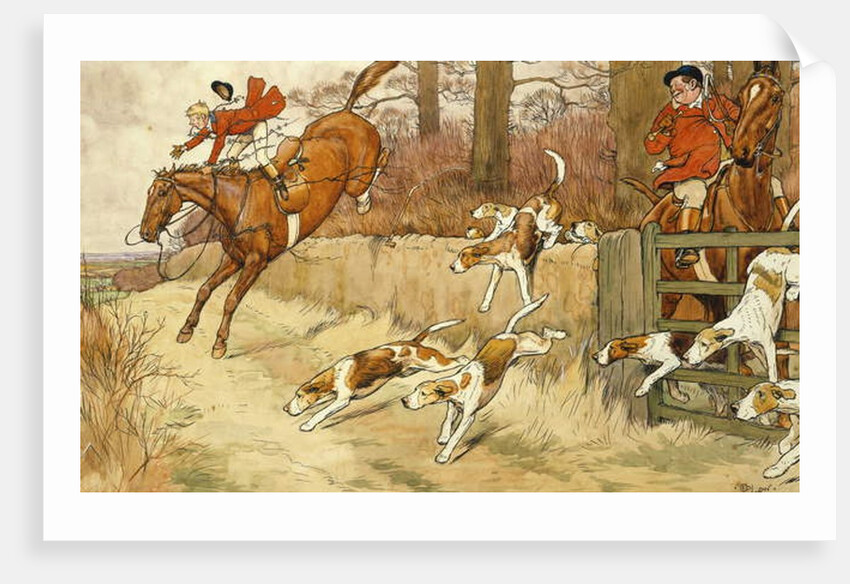 Hoff - For a Five Pound Note by Cecil Charles Windsor Aldin