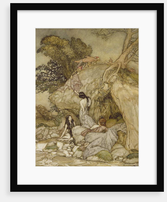 Girls by a Stream, 1906 by Arthur Rackham