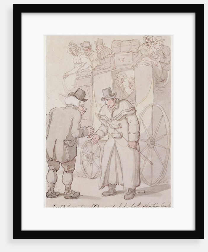 I could have travelled much cheaper by the opposition coach by Thomas Rowlandson