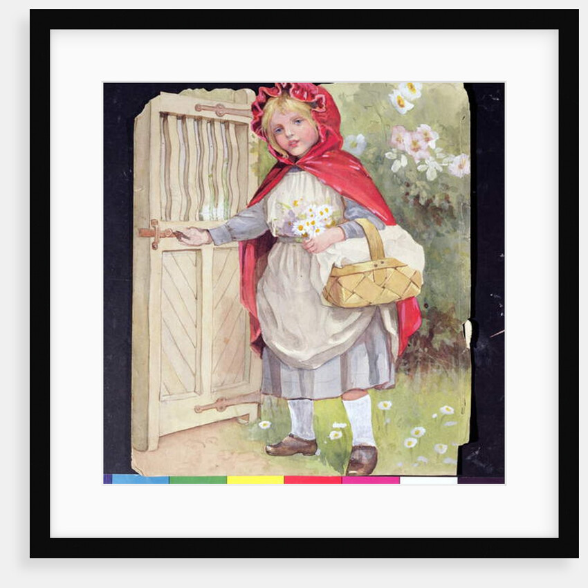 Little Red Riding Hood at the Garden Gate by Ada Dennis