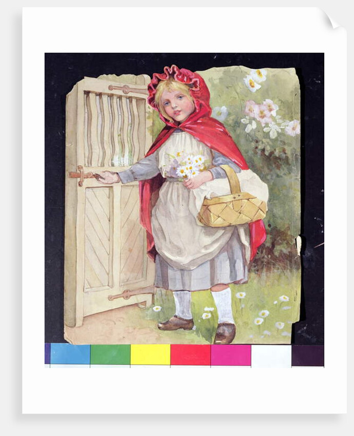 Little Red Riding Hood at the Garden Gate by Ada Dennis