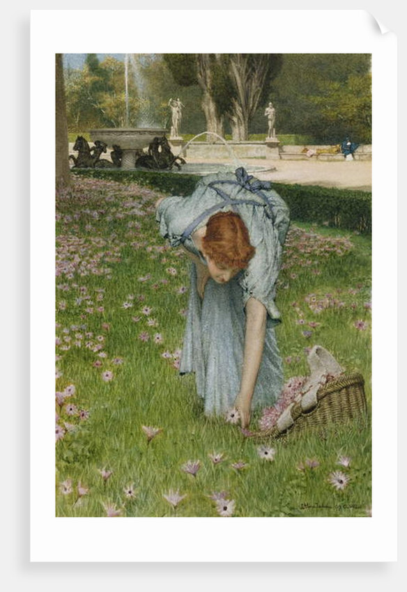 Flora - Spring in the Gardens of the Villa Borghese by Lawrence Alma-Tadema