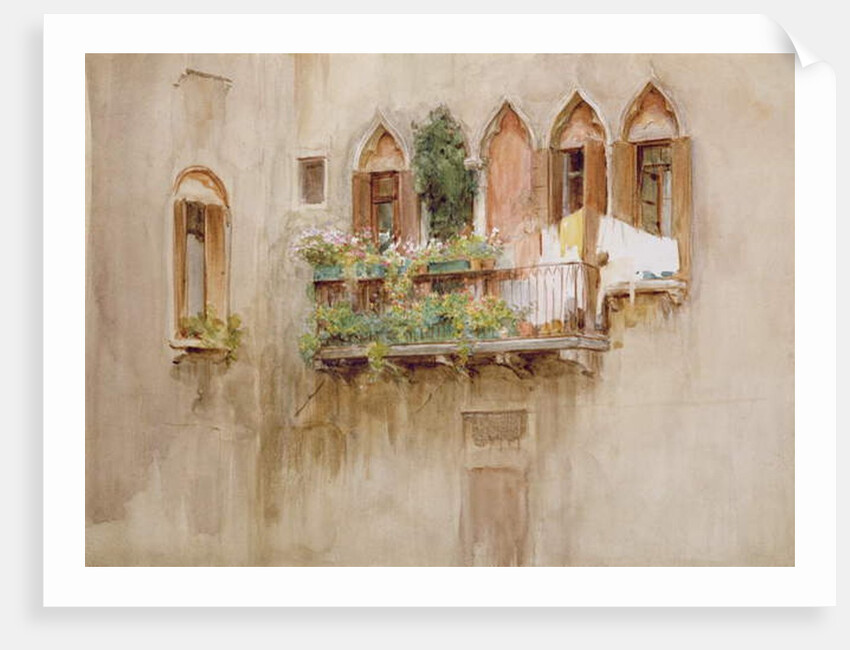 Venetian Balcony by Walter Frederick Roofe Tyndale