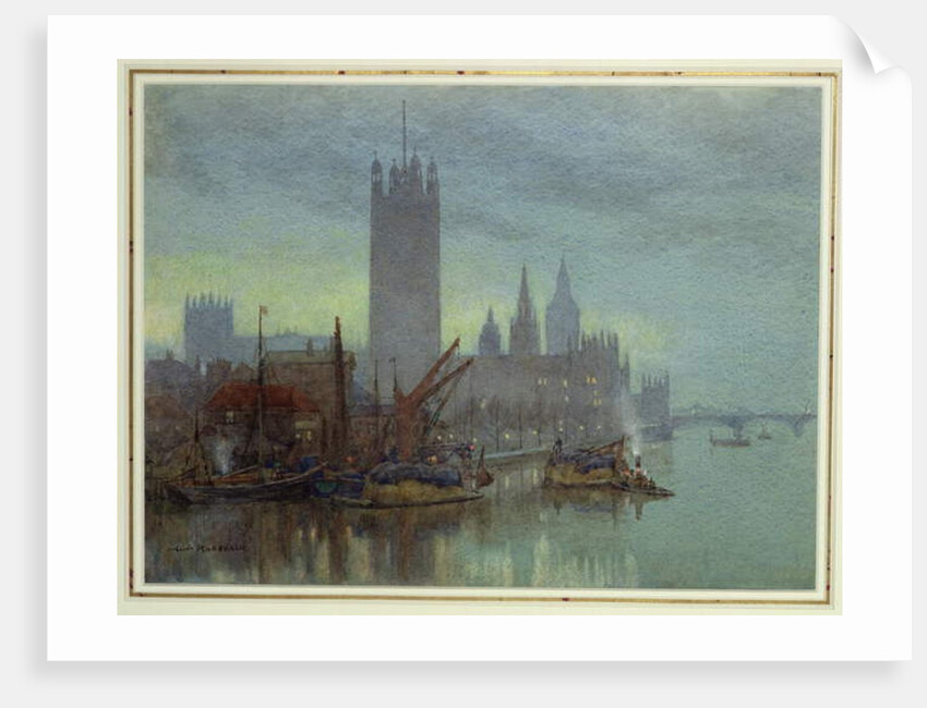 Twilight from Lambeth Bridge by Herbert Menzies Marshall