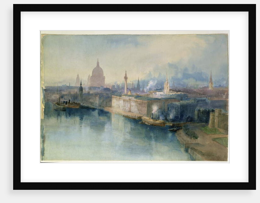 London from the Tower Bridge, 1914 by Richard Henry Wright