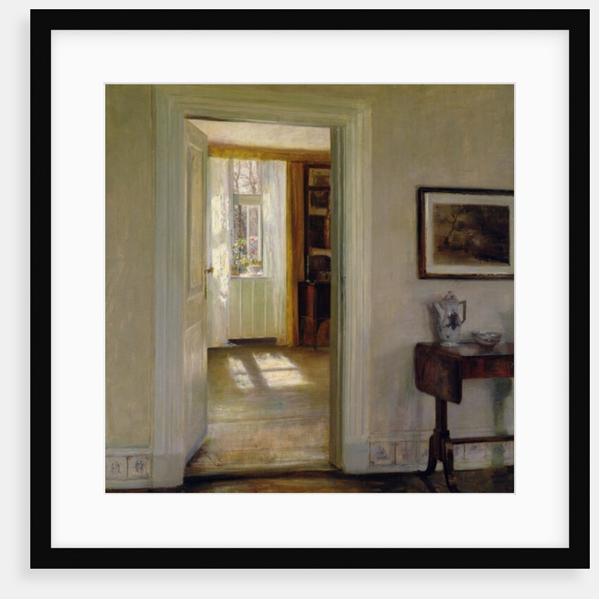 Interior with Garden by Carl Holsoe