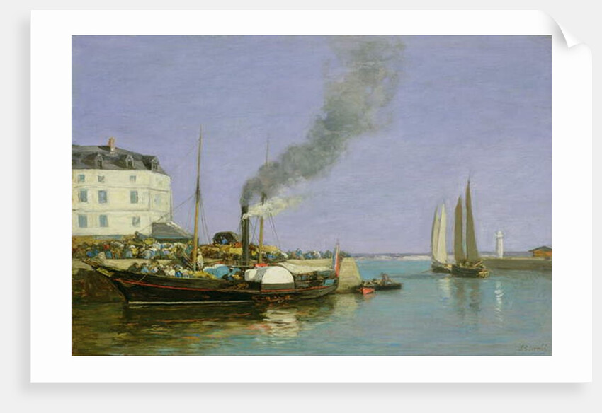 Honfleur, 1854-57 by Eugene Louis Boudin