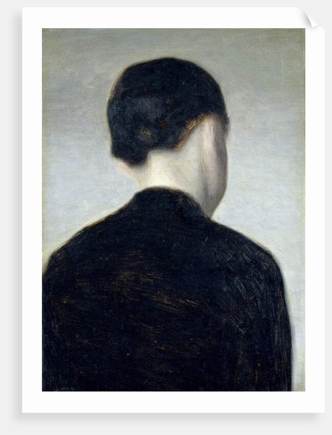 Seated Figure, Seen from Behind, 1884 by Vilhelm Hammershoi