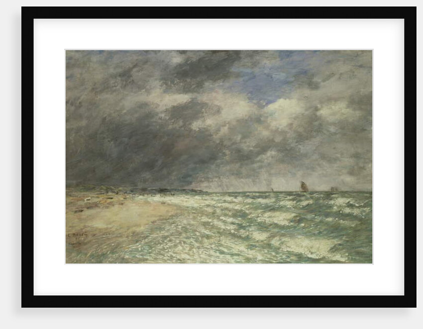 Gusty Weather over the Sea, Deauville, 1895 by Eugene Louis Boudin