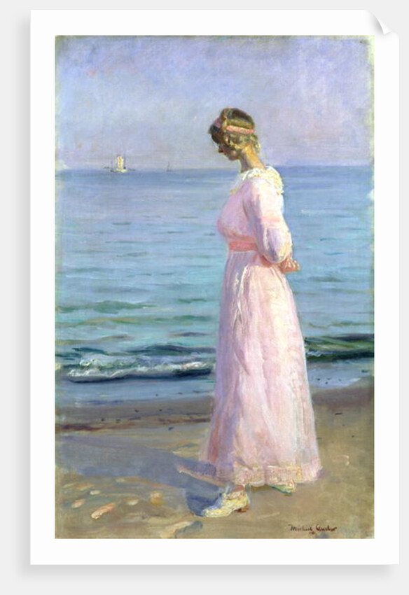 Girl in a Pink Dress, 1914 by Michael Peter Ancher