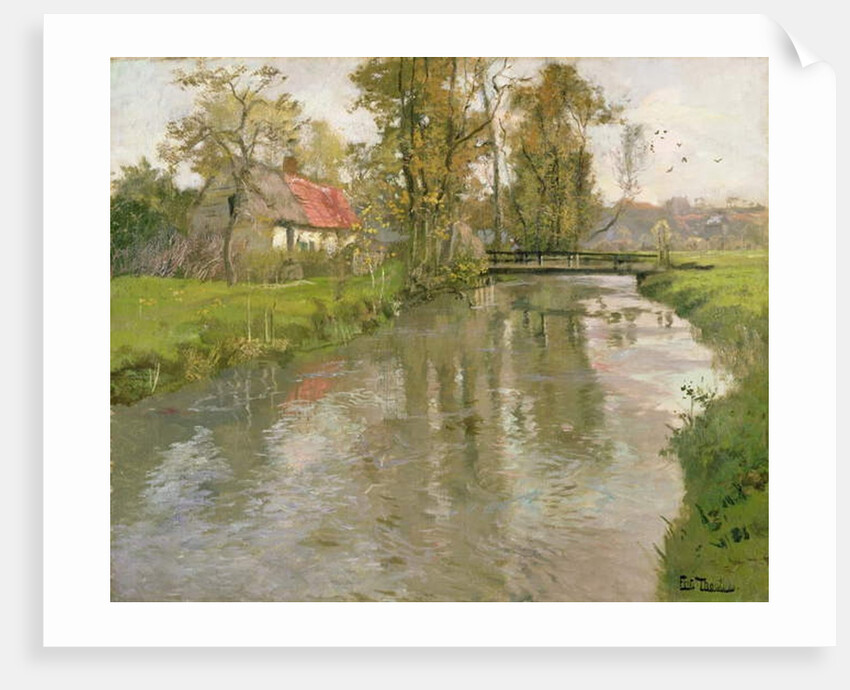 River Landscape, c.1897 by Fritz Thaulow