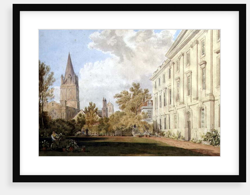 View of Christ Church Cathedral and the Garden and Fellows' Building of Corpus Christi College, Oxford by William Turner