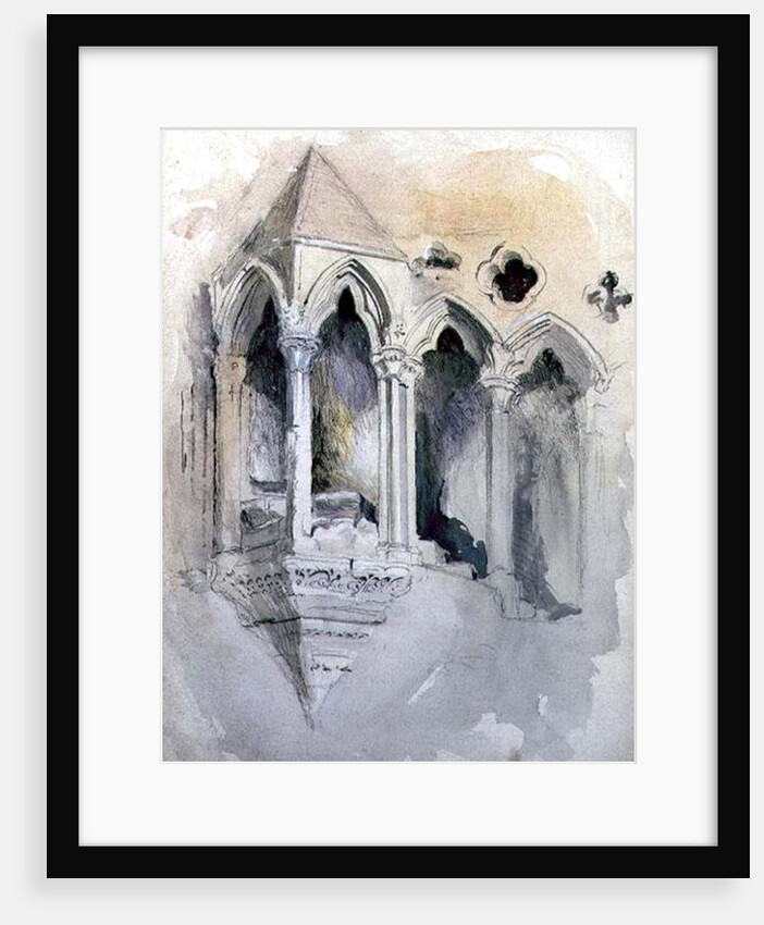 A Gothic Stairway in Chester Cathedral by John Ruskin