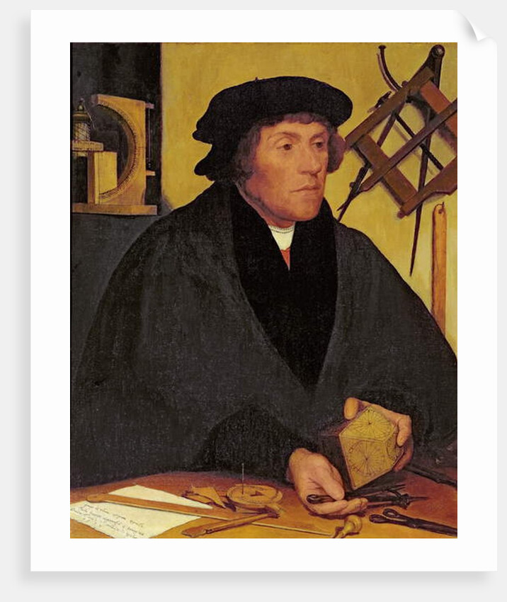Portrait of Nicholas Kratzer Fellow of Corpus Christi College and later Astronomer Royal to King Henry VIII by Hans (after) Holbein the Younger