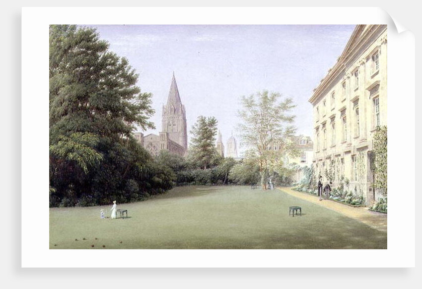 The Garden and Fellows' Building of Corpus Christi College, Oxford by William Turner