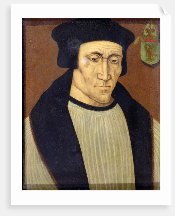 Portrait of Richard Foxe or Fox Bishop of Winchester, Lord Privy Seal to Henry VII and Henry VIII and founder of Corpus Christi College, Oxford by English School