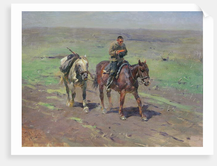 To the Budennyy Detachment, 1923 by Mitrofan Borisovic Grekov