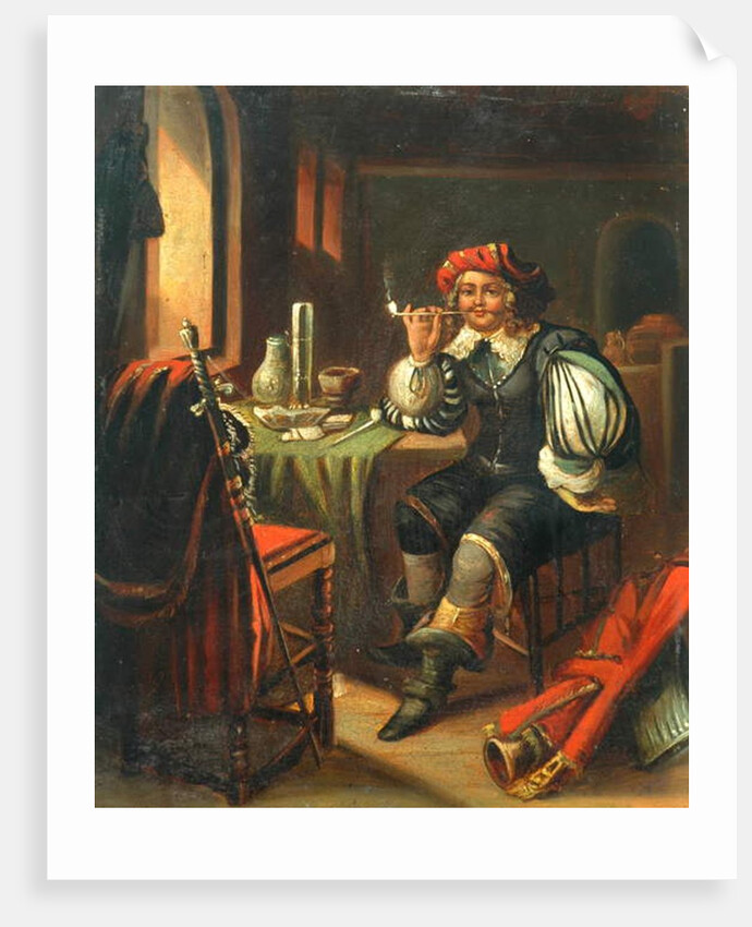 Man Smoking by Unknown Artist